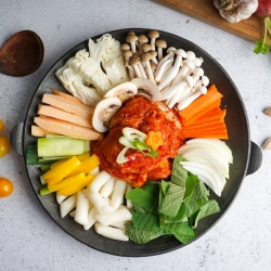 순우리닭갈비,순우리푸드 춘천 양념 닭갈비 1kg X 2 개 (일반-1,간장-1) 6인분